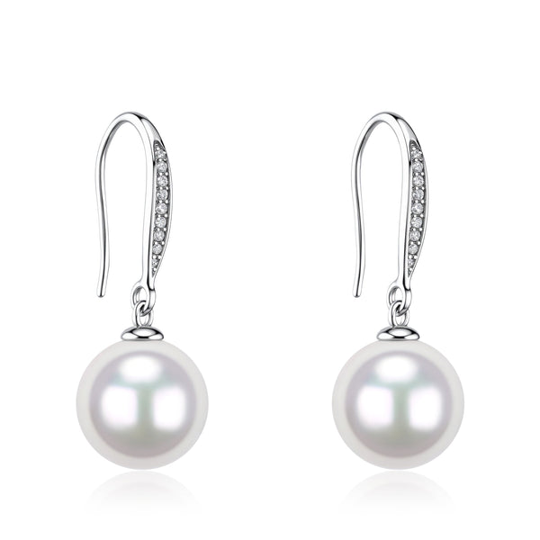 Classic Seawater Akoya Pearl Hook Earrings